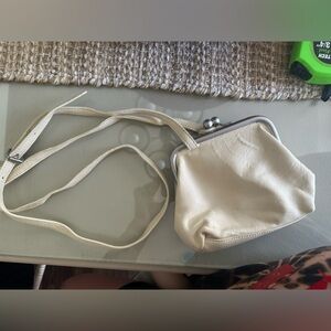 Wilsons ivory leather crossbody bag
